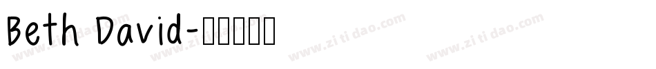 Beth David字体转换